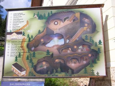 Sóbánya térképe - múzeum